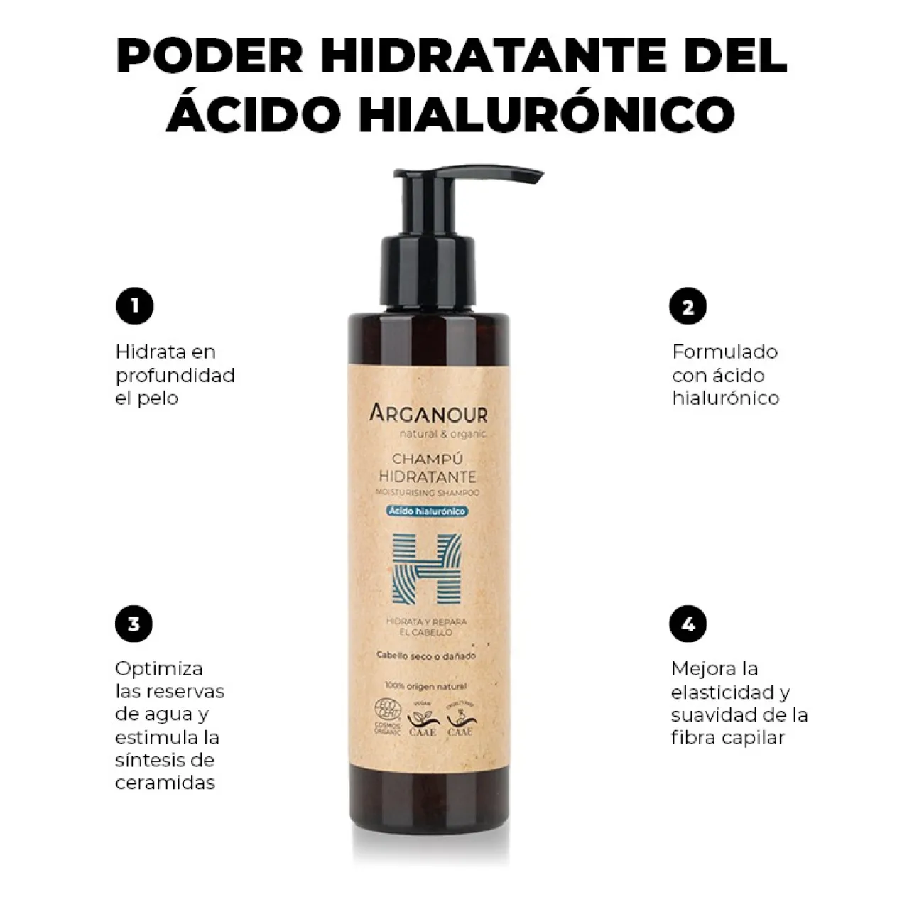 Champú Hidratante Bio y Vegan