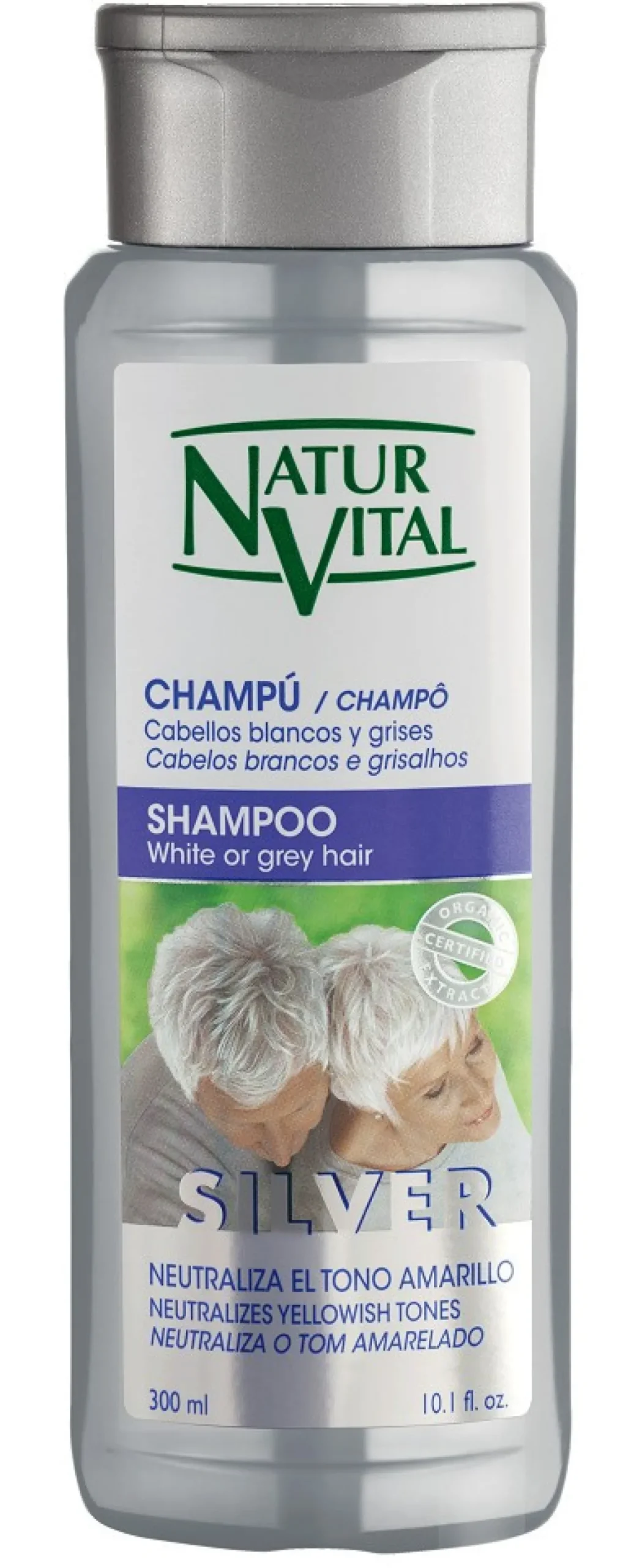 Champú para Cabellos Blancos y Grises