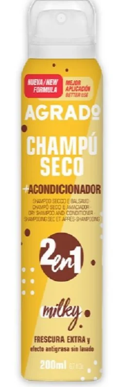 Champú Seco 2en1 Acondicionador Spray Milky