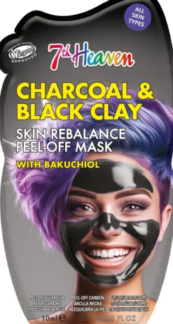 Charcoal & Black Clay Mascarilla Facial Peel-Off Reequilibrante con Carbón y Arcilla Negra