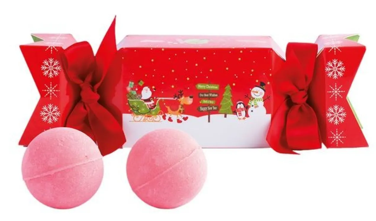 Christmas Cracker con dos bombas de Baño Efervescentes