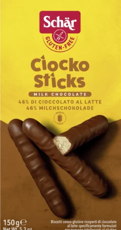 Ciocko Sticks Galletas de Chocolate con Leche sin Gluten