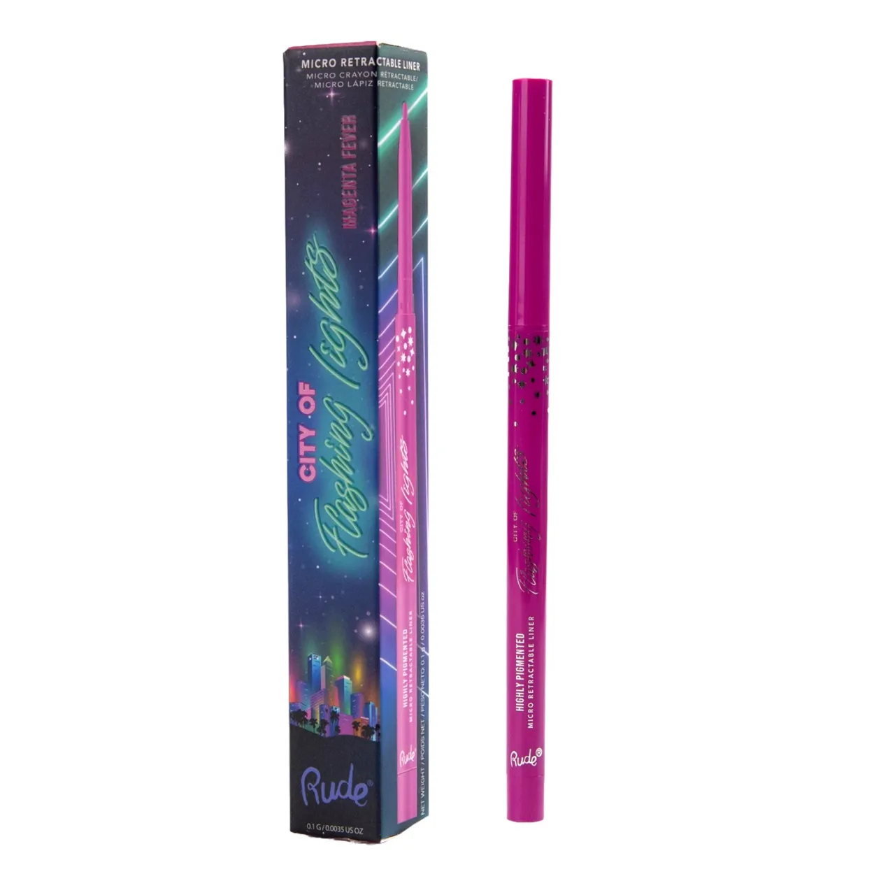 City of Flashing Lights Micro Retractable Liner
