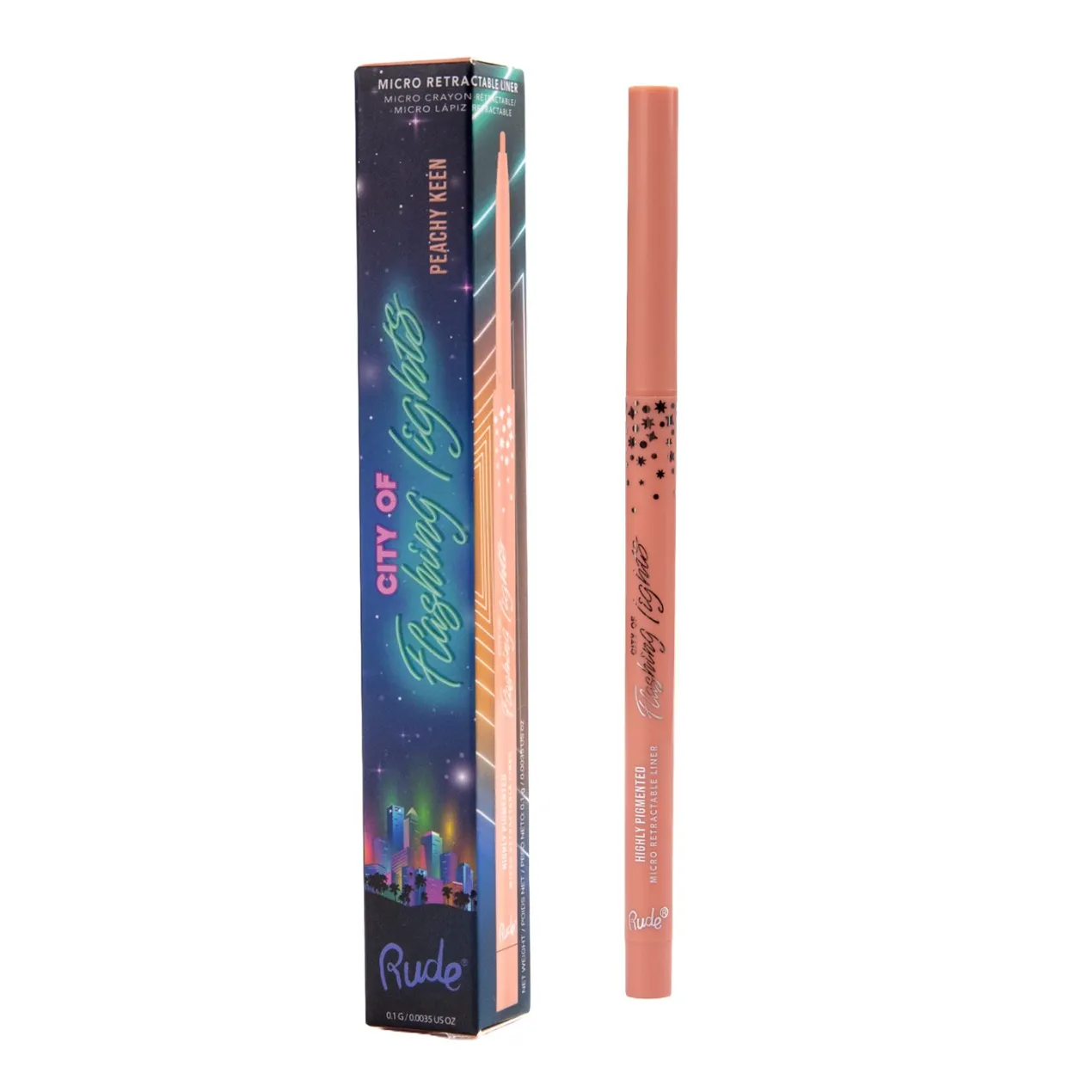 City of Flashing Lights Micro Retractable Liner