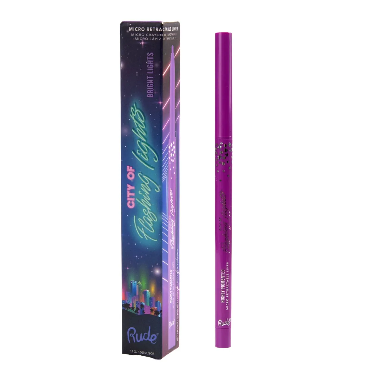 City of Flashing Lights Micro Retractable Liner