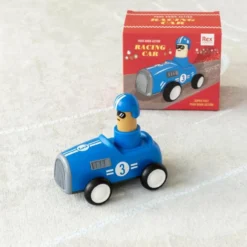 Coche de Carreras Para Empujar Azul
