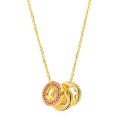 Collar Daeris Plata de Ley / Recubrimiento oro 18K