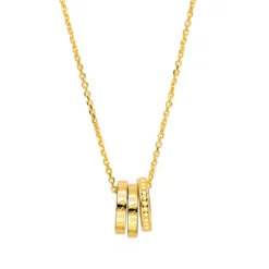 Collar Daeris Plata de Ley / Recubrimiento oro 18K