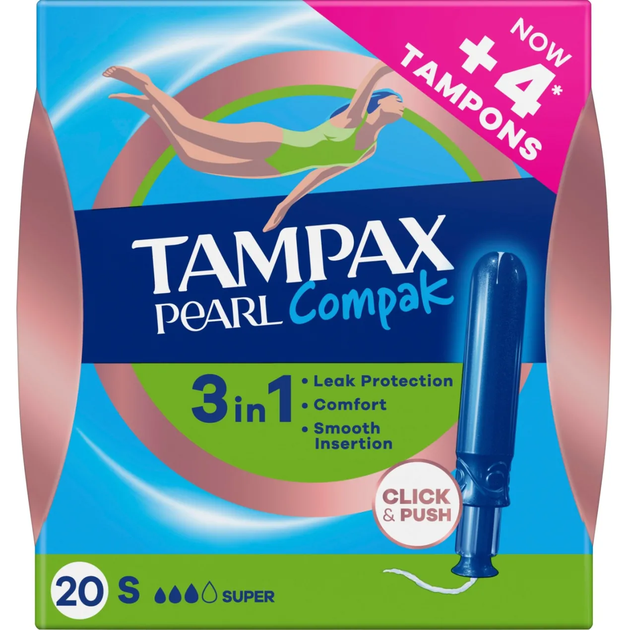 Compak Pearl Súper Tampones