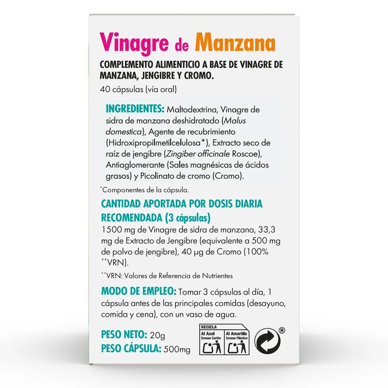 Complemento Vinagre de Manzana