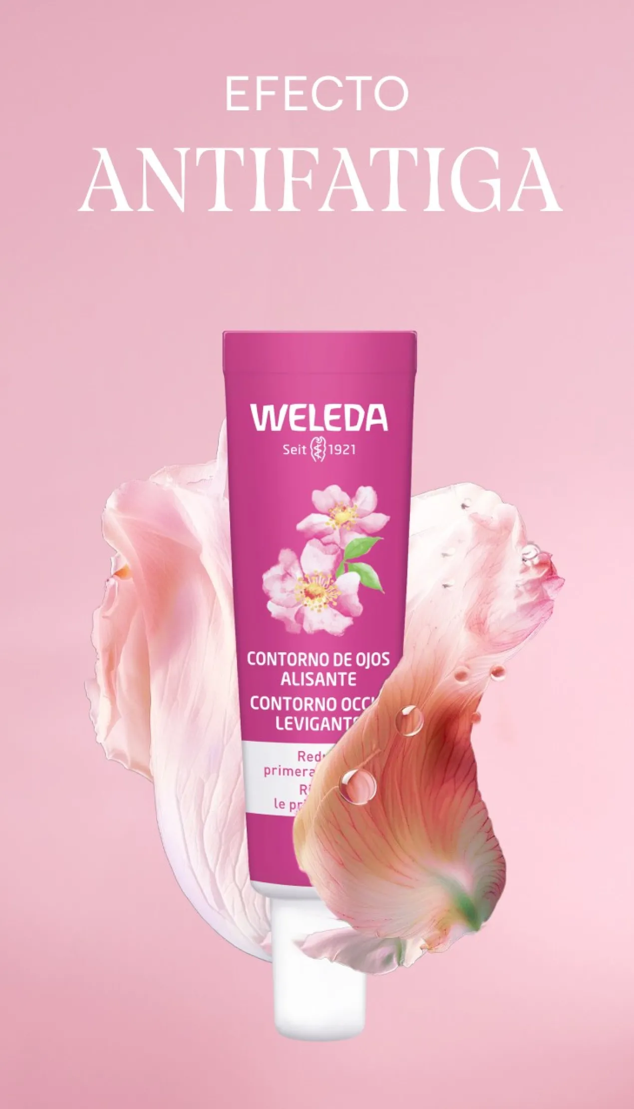 Contorno de Ojos Alisante de Rosa Mosqueta y Té Blanco