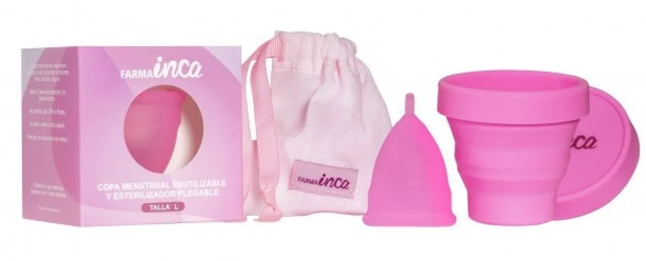 Copa Menstrual con Esterilizador y Bolsita Transporte