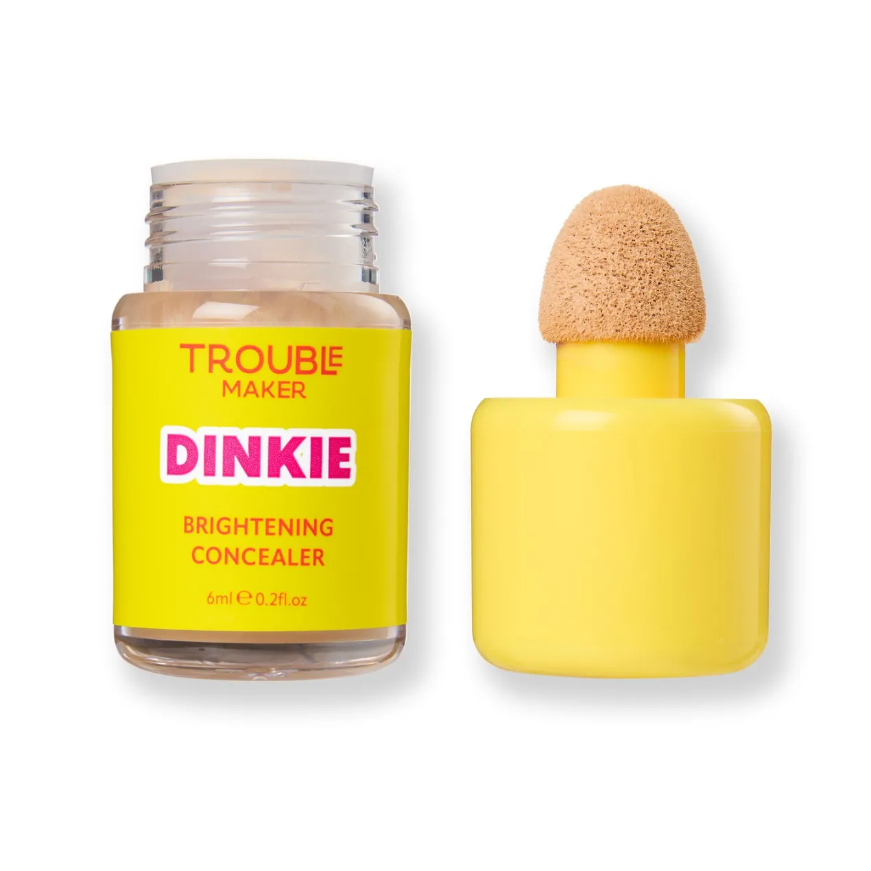 Corrector Cremoso Iluminador Dinkie Brightening Caffeine Concealer
