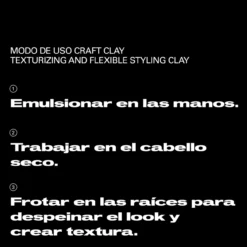 Craft Clay Arcilla Mate Texturizador y Definidor de Peinado