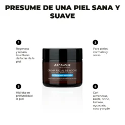 Crema Antiedad de Noche piel normal y seca