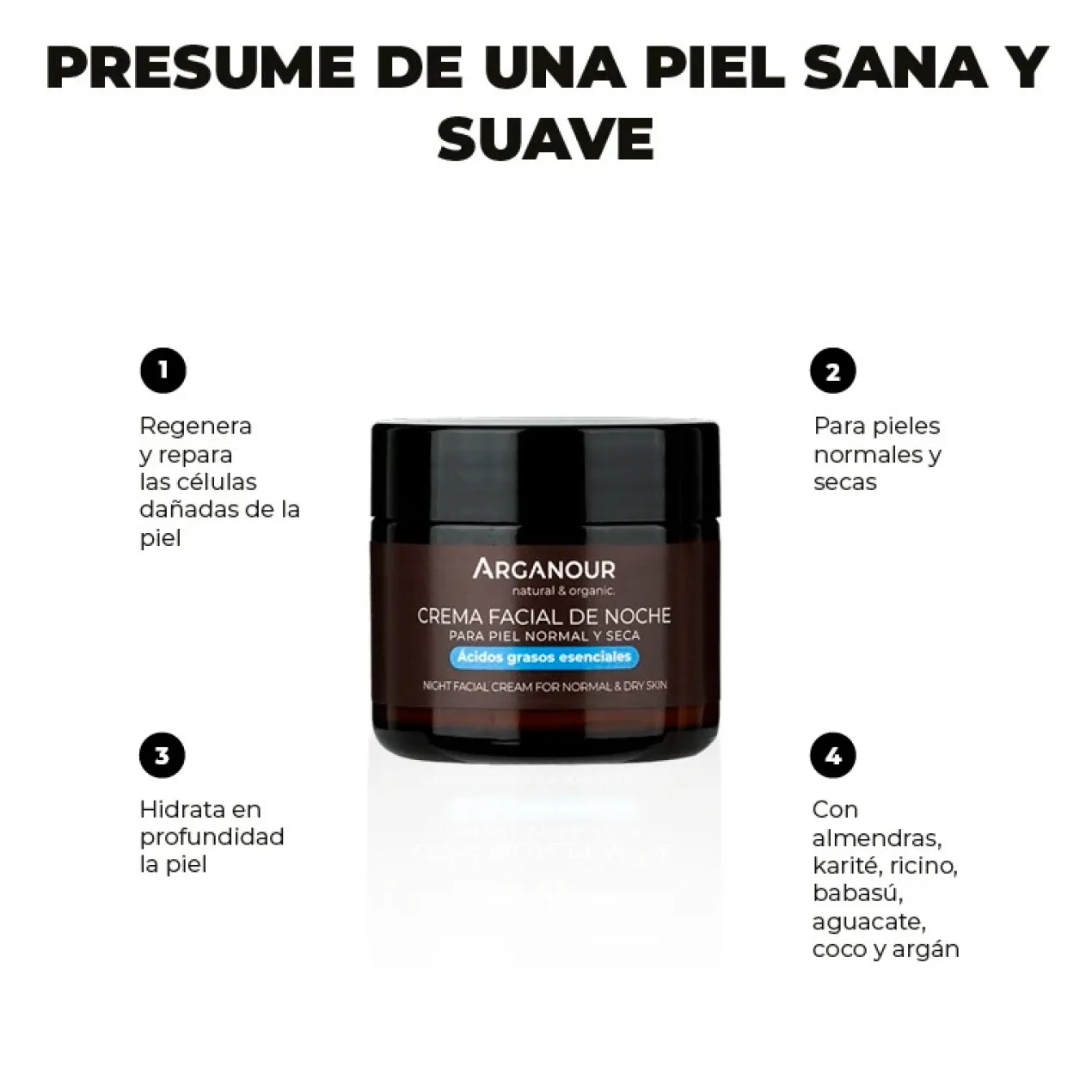 Crema Antiedad de Noche piel normal y seca