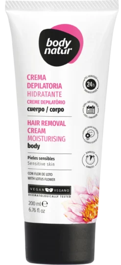 Crema Depilatoria Corporal Hidratante con Flor de Loto