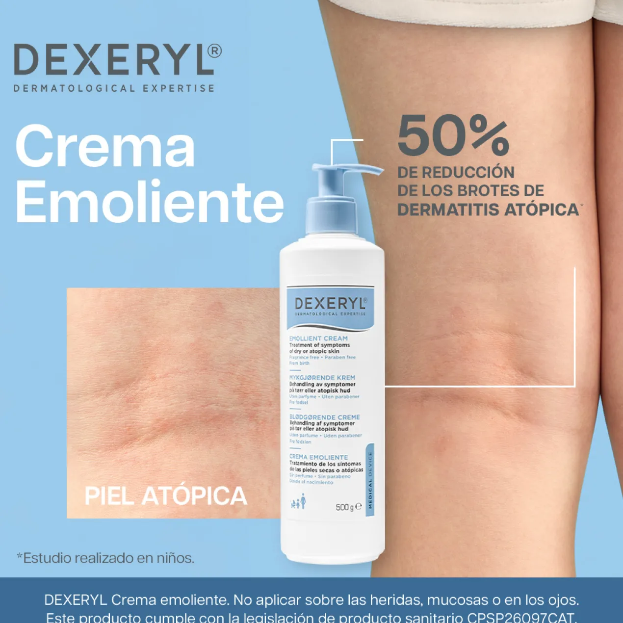 Crema Emoliente Calmante Para Piel Atópica