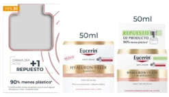 Crema Hyaluron-Filler + Elasticity Día Rosé SPF30 + Refill