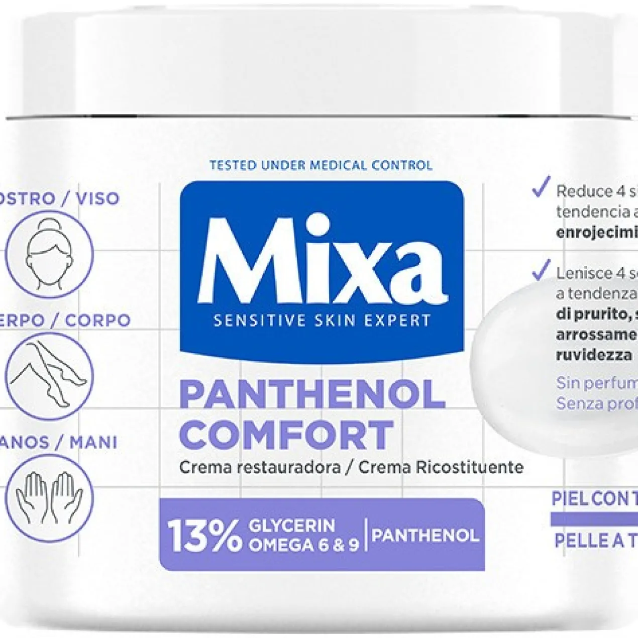 Crema Restauradora Panthenol Comfort Piel Atópica