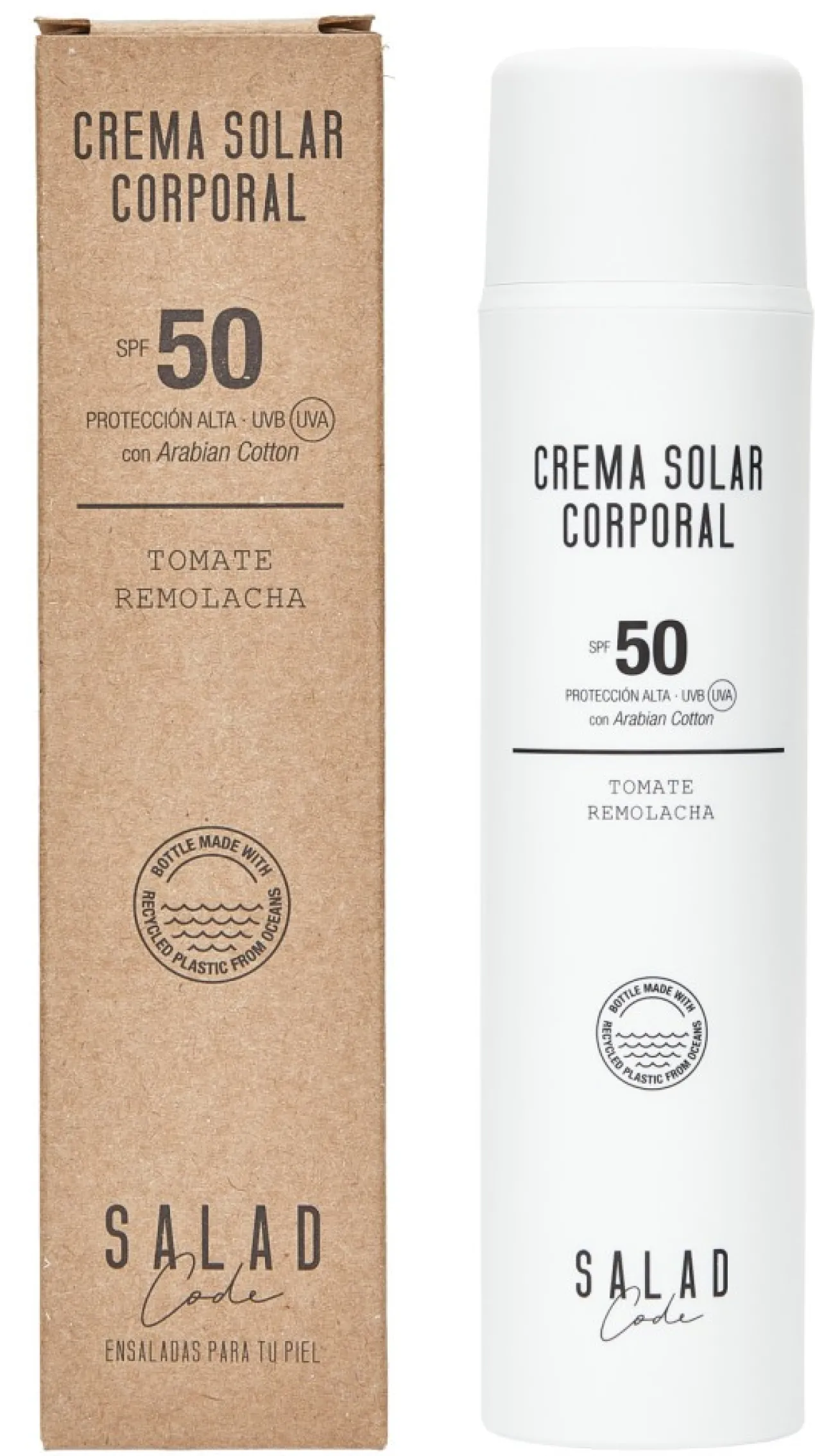 Crema Solar Corporal Tomate y Remolacha SPF50