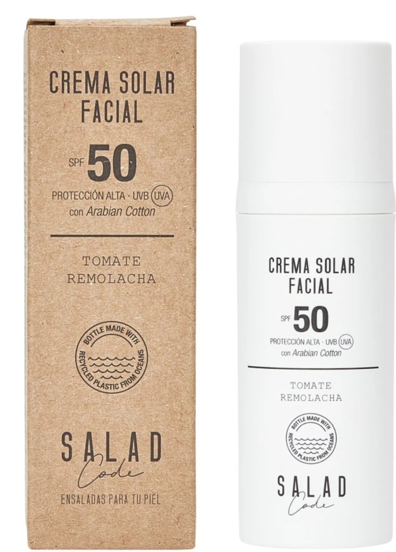 Crema Solar Facial Tomate y Remolacha SPF50