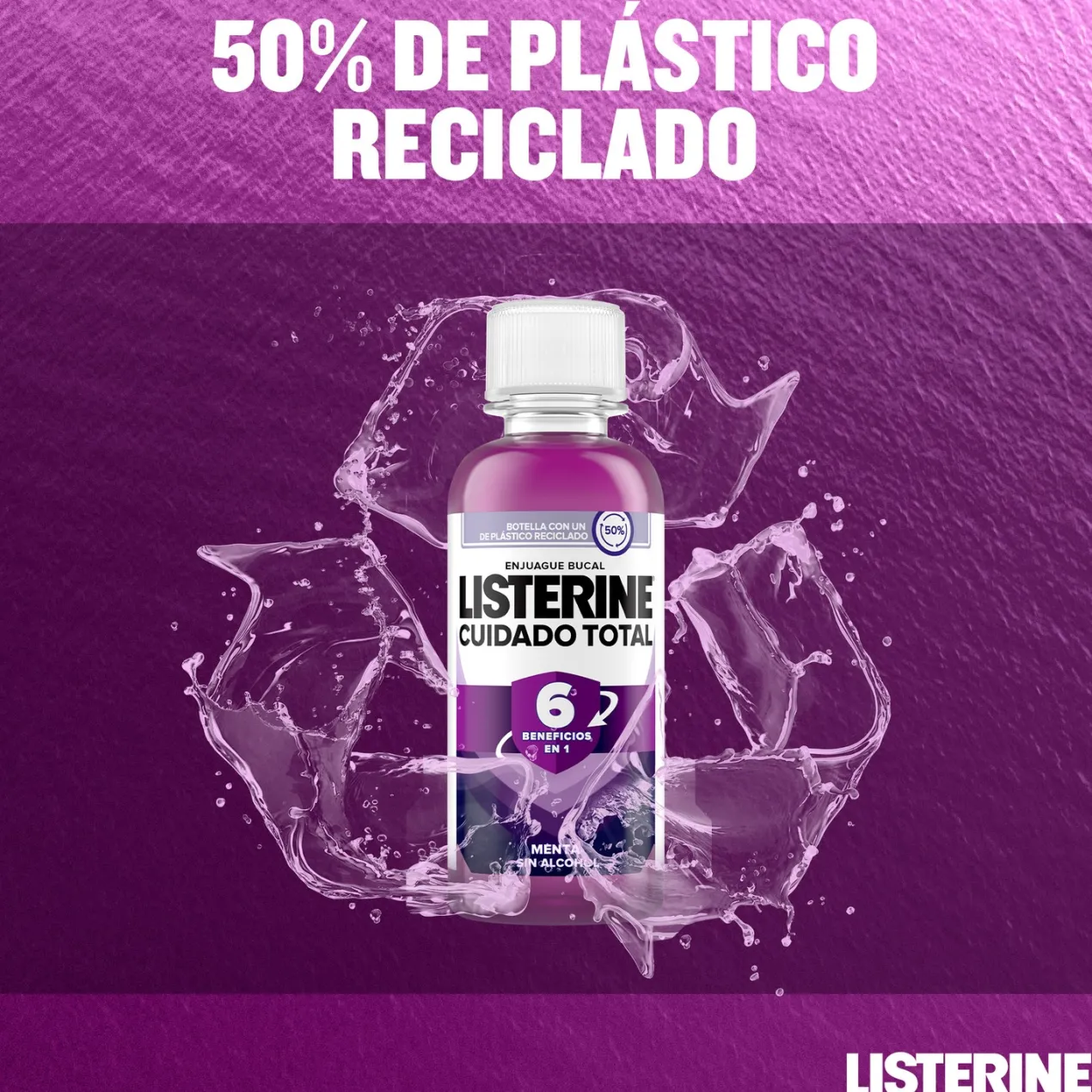 Cuidado Total Enjuague Bucal Sabor Menta