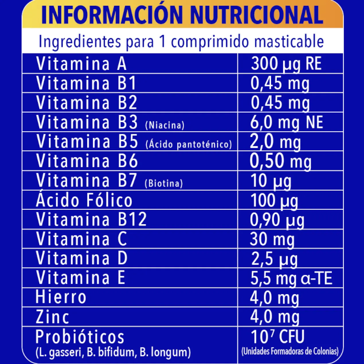 Defense Junior Comprimidos Masticables