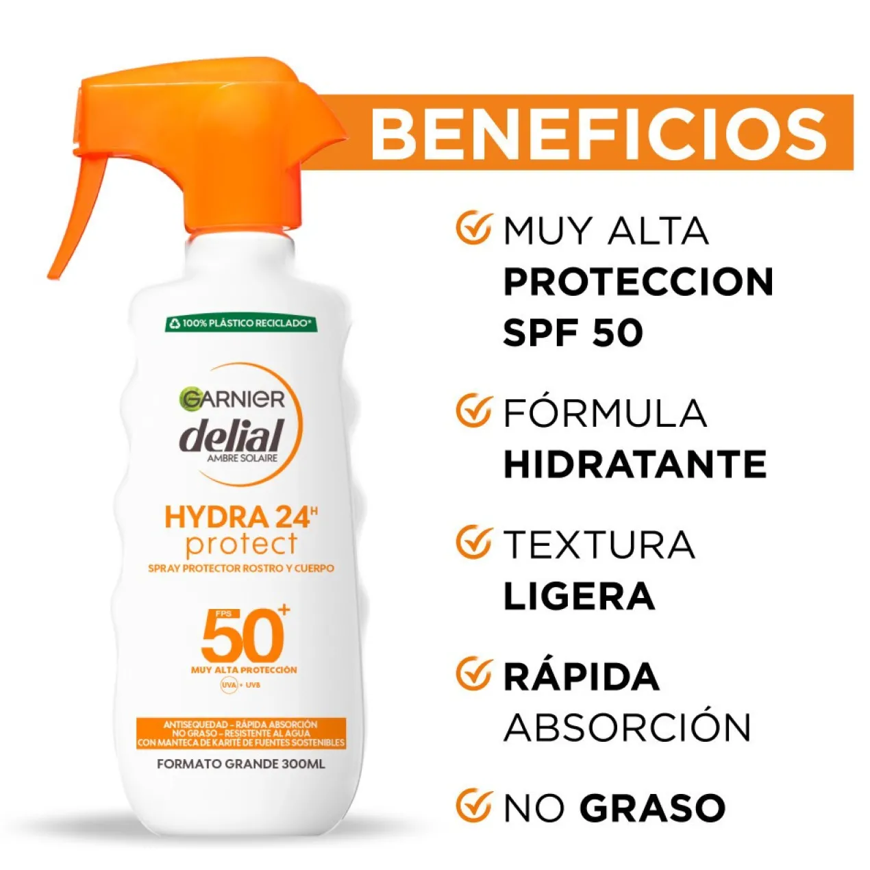 Delial Spray Protector Solar Hydra 24 Protección muy Alta