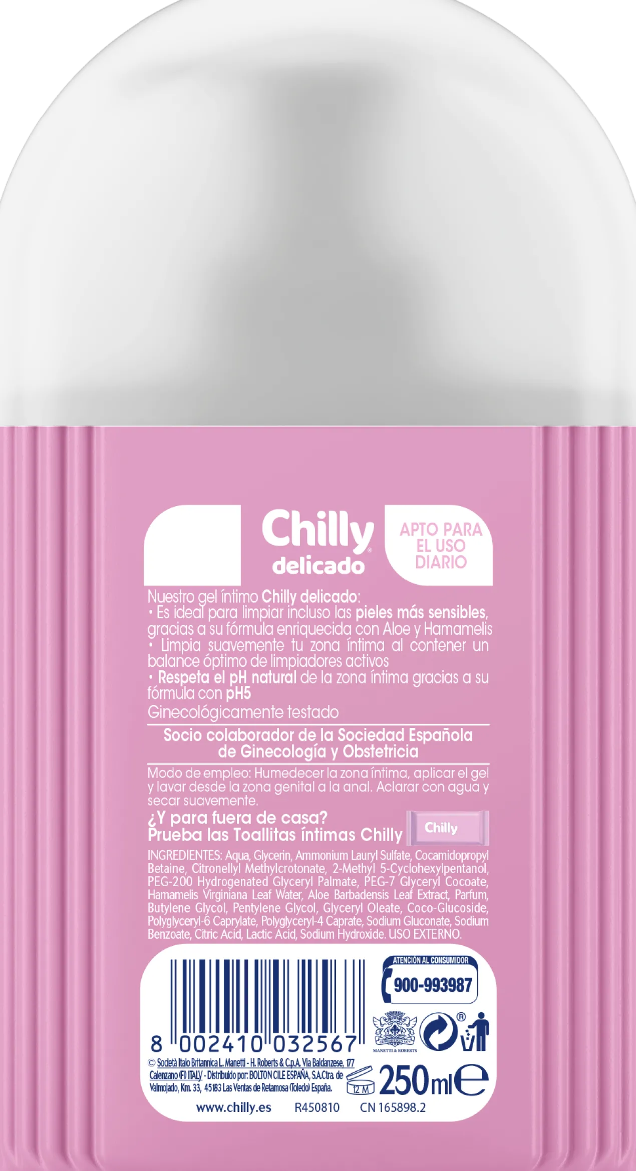 Delicado Gel íntimo Fórmula Suave