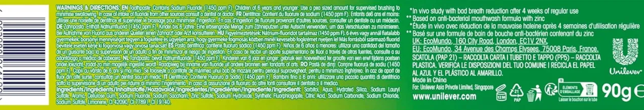 Dentífrico Everfresh Menthol Paradise
