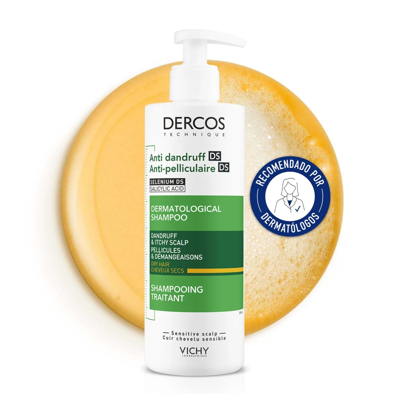 Dercos Champú Anticaspa Cabello Seco