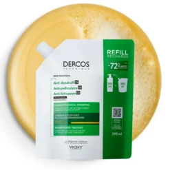 Dercos Technique Ecorefill Champú Anticaspa para Cabellos Secos