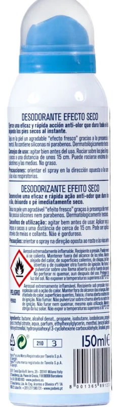 Desodorante para Pies Efecto Seco