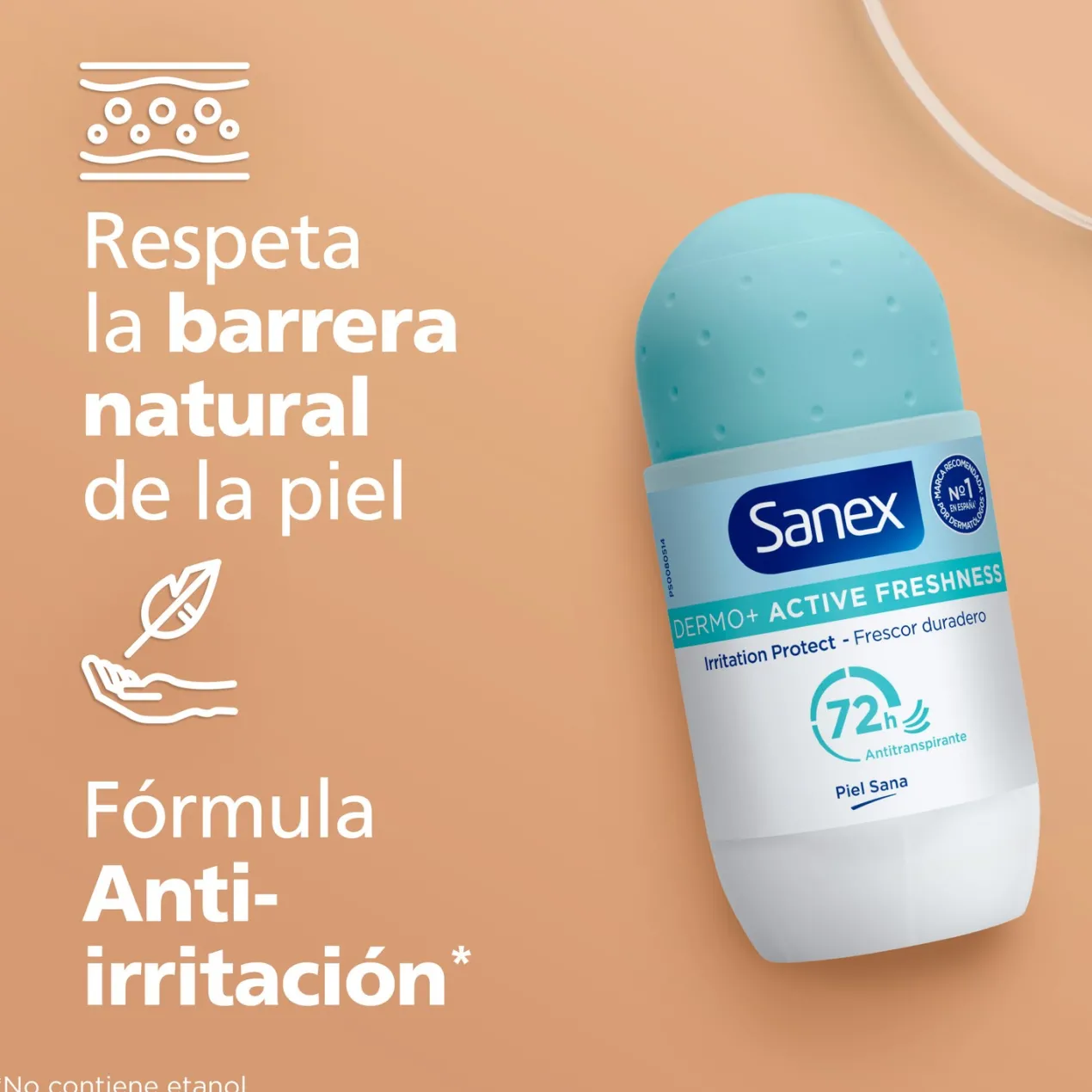 Desodorante Roll-On Dermo Active Freshness 72h Anti-Transpirante