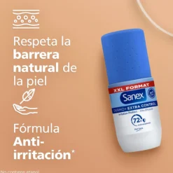Desodorante Roll-On Dermo+ Extra Control 72h Antitranspirante