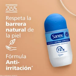 Desodorante Roll-On Dermo+ Extra Control 72h Antitranspirante
