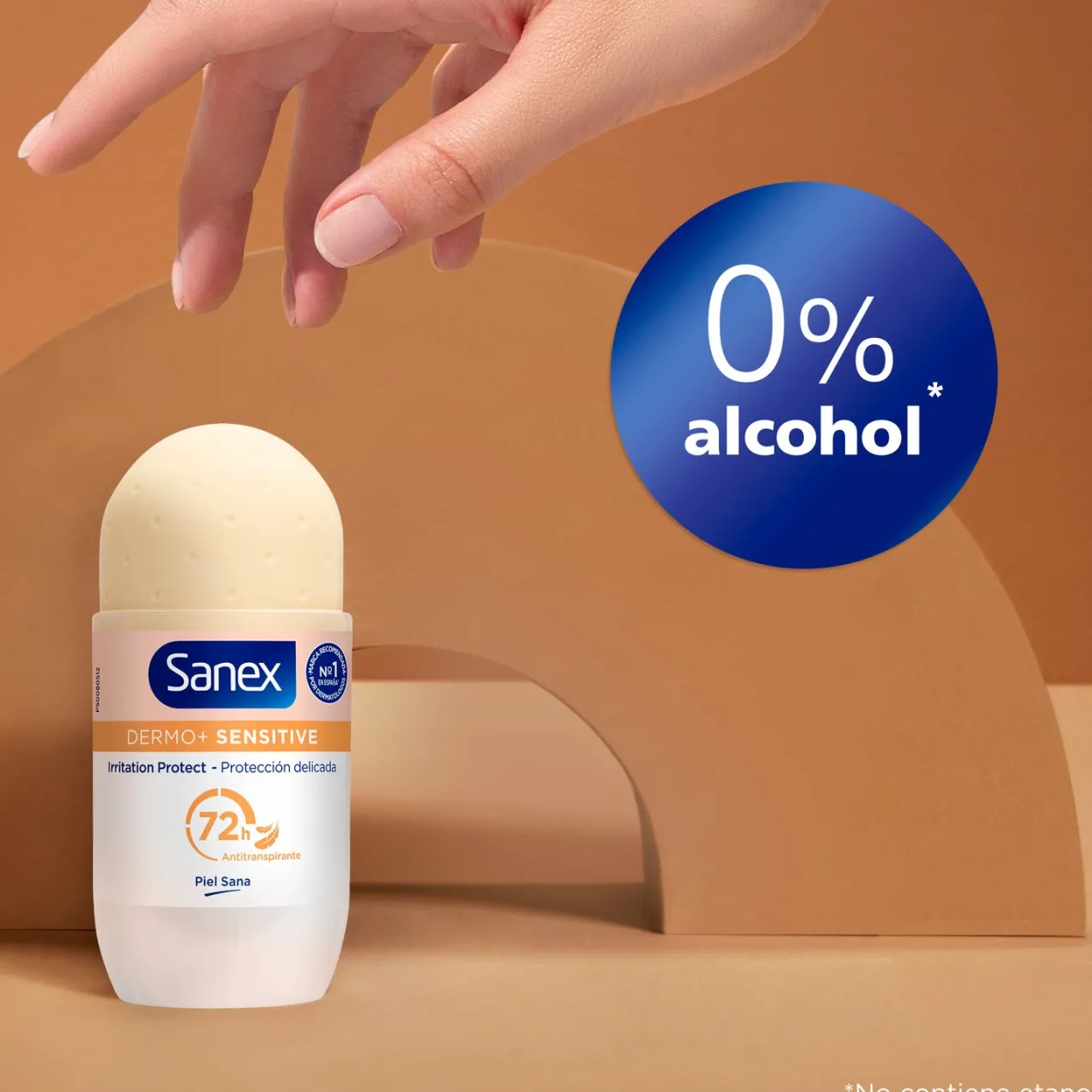 Desodorante Roll-On Dermo+ Sensitive 72h Antitranspirante