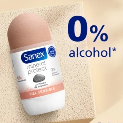 Desodorante Roll-On Natur Protect Piel Sensible 48h con Piedra de Alumbre