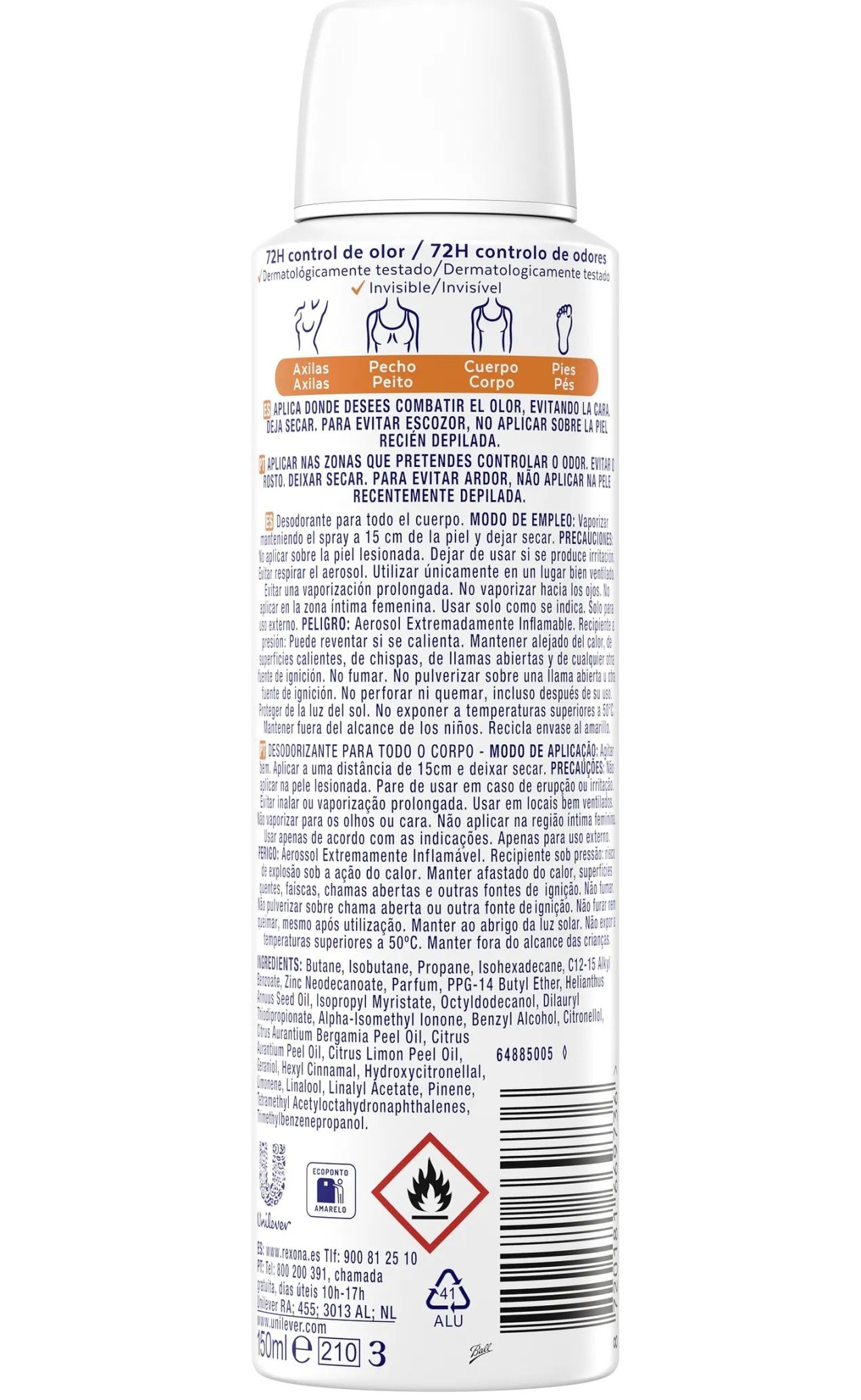 Desodorante Spray All Over Body Citrus para Mujer