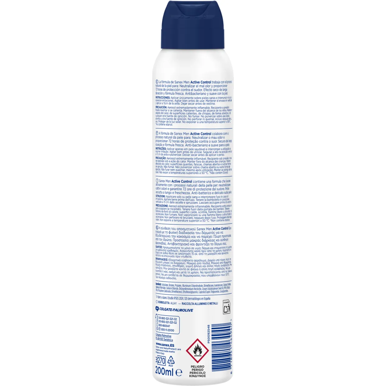 Desodorante Spray Hombre Men Active Control 72h Antitranspirante