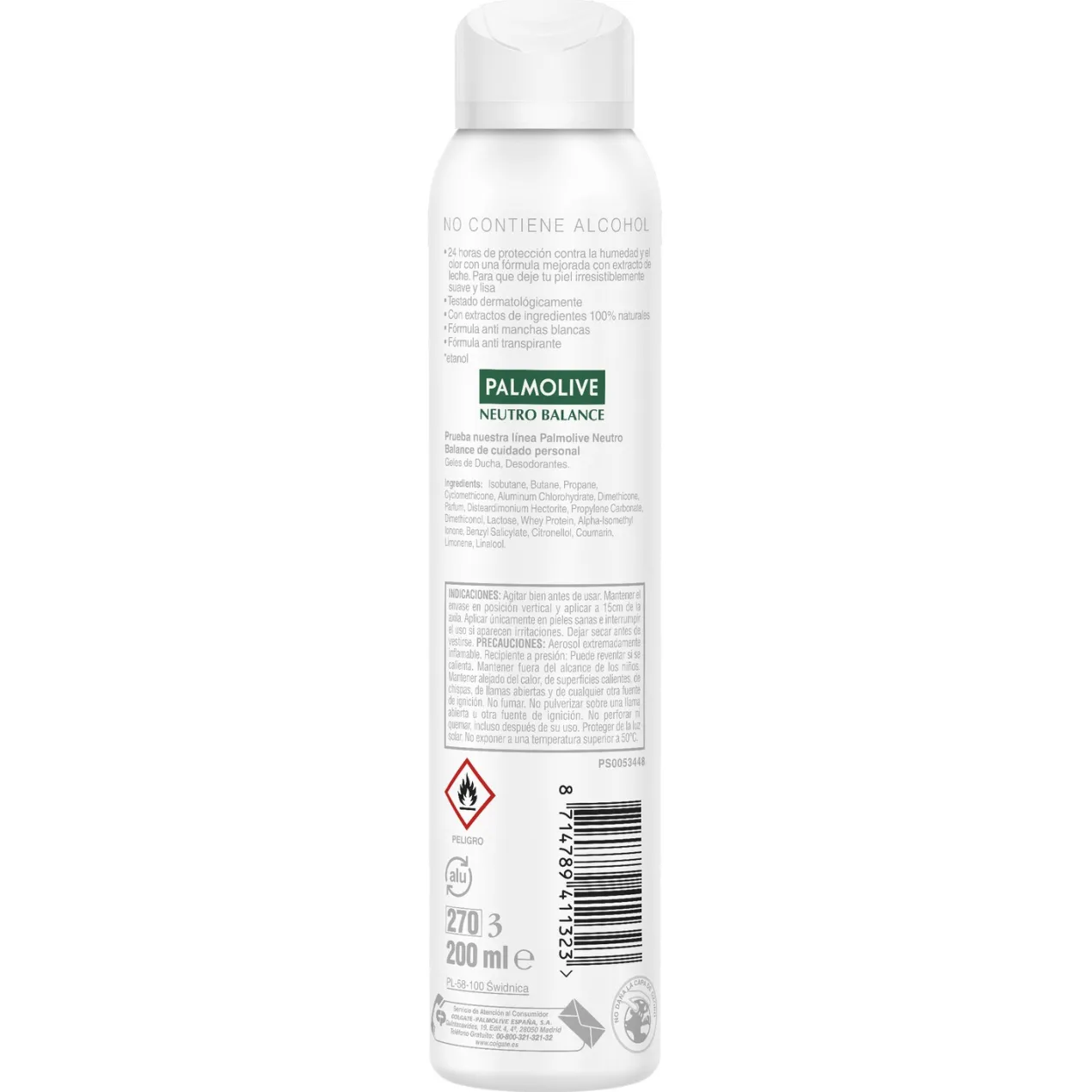 Desodorante Spray Tacto Puro 24 Antimanchas Blancas
