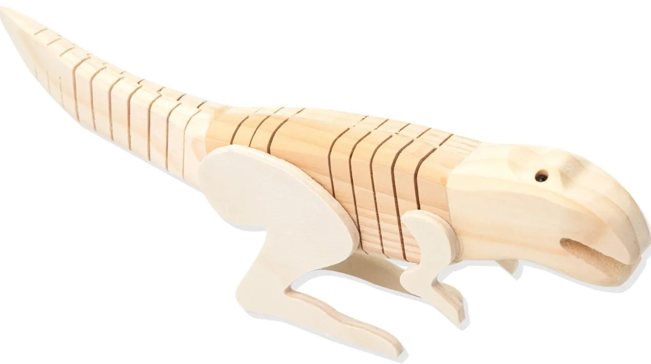Dinosaurio de Madera para Pintar