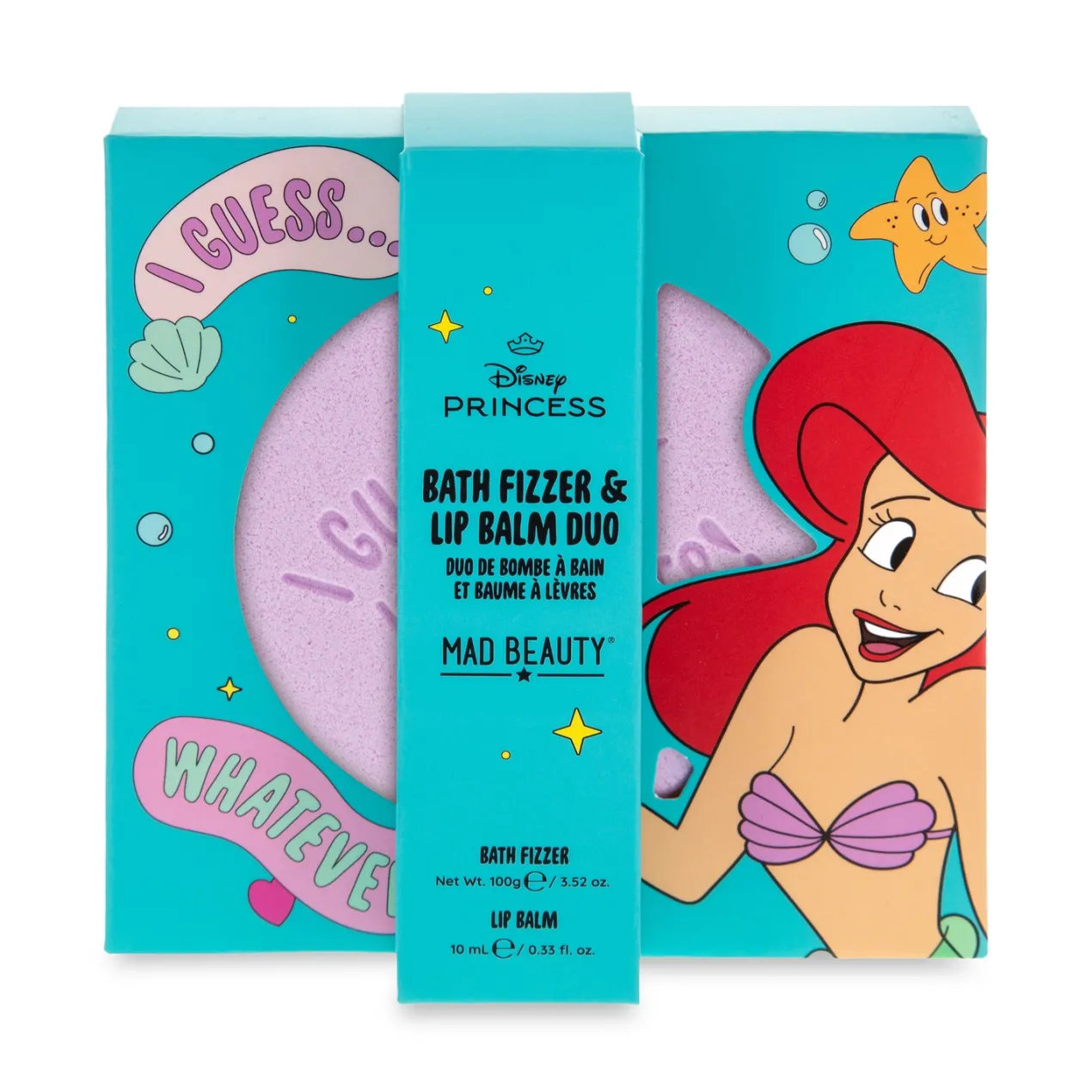 Disney Princess Bomba de Baño + Bálsamo Labial