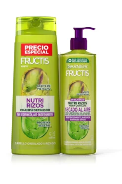 Duplo Fructis Nutri Rizos Champú Y Crema Sin Aclarado