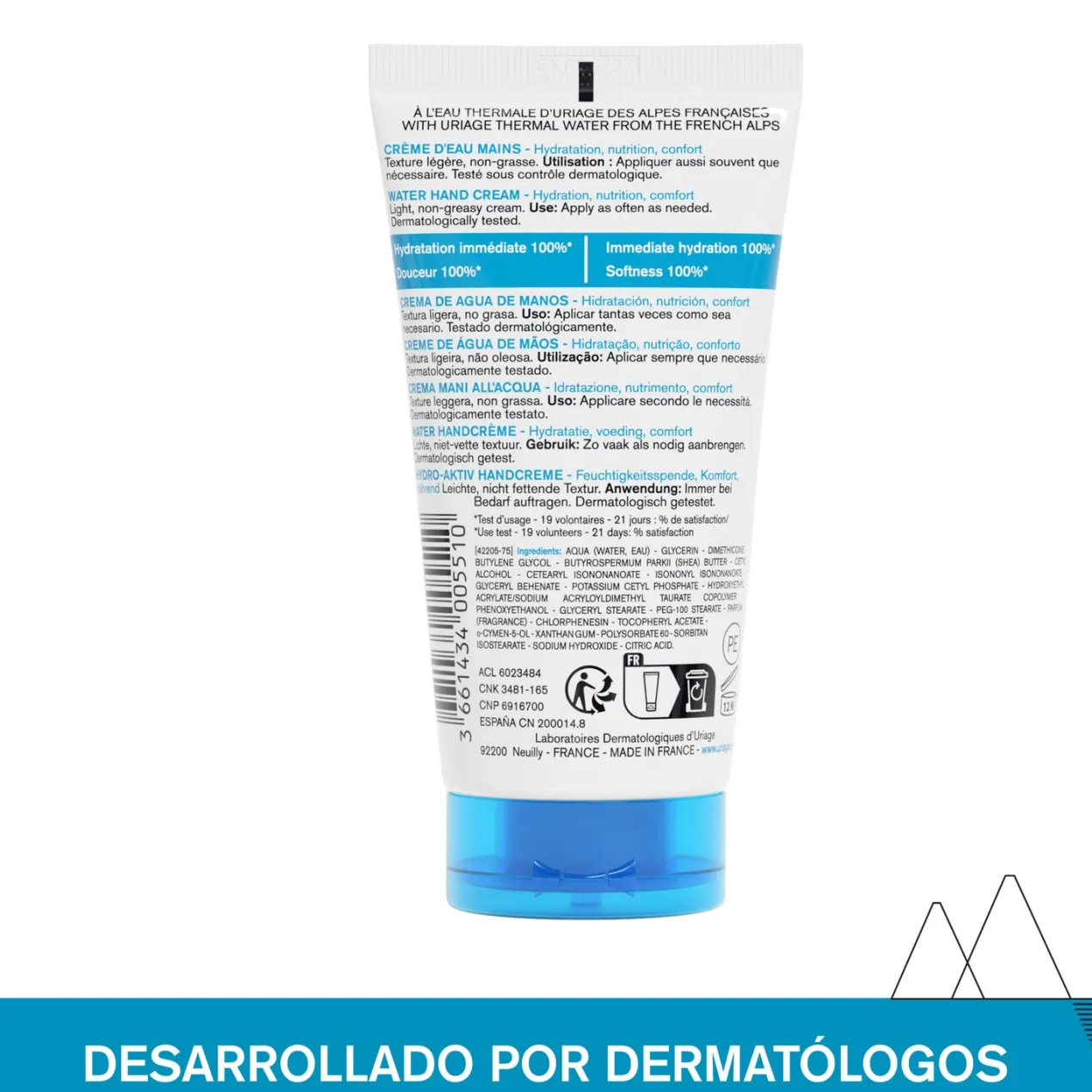 Eau Thermale Crema de Manos Hidratante