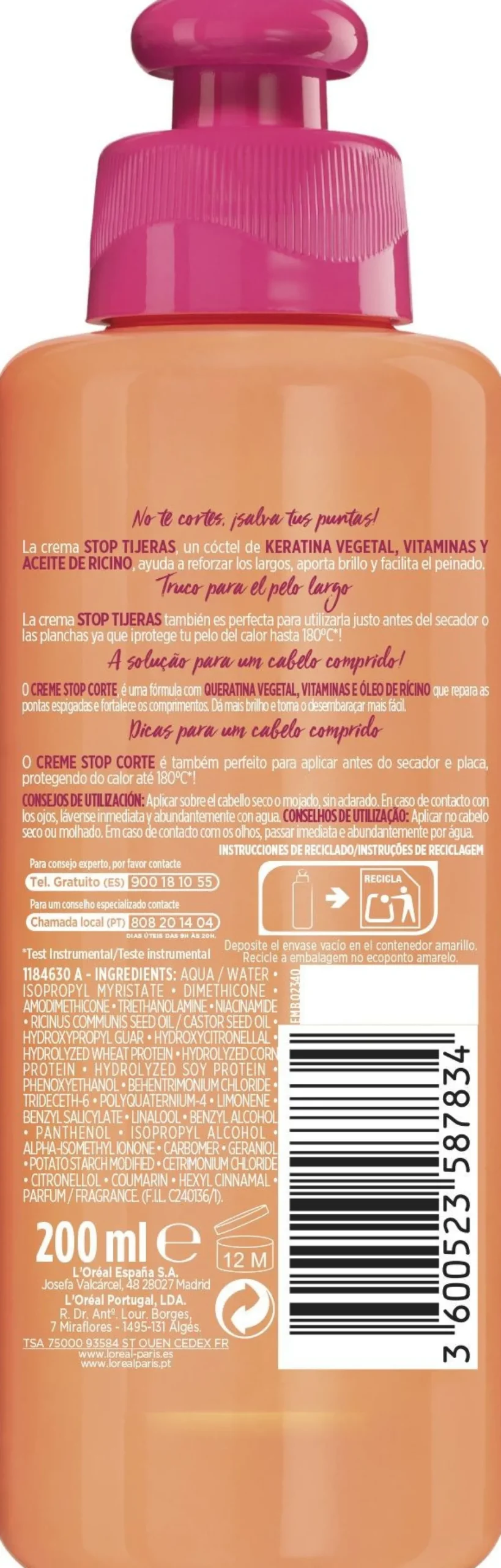 ELVIVE Dream Long Crema Stop Tijeras