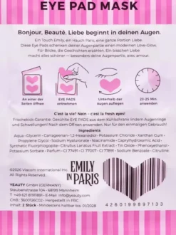 Emily in Paris Parches de Ojos Hyaluronic Hearts