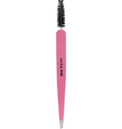2 en 1 Brow Definer Pinzas de Depilar con Goupillon