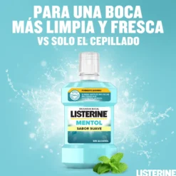 Enjuague Bucal Mentol Sabor Suave Zero Alcohol